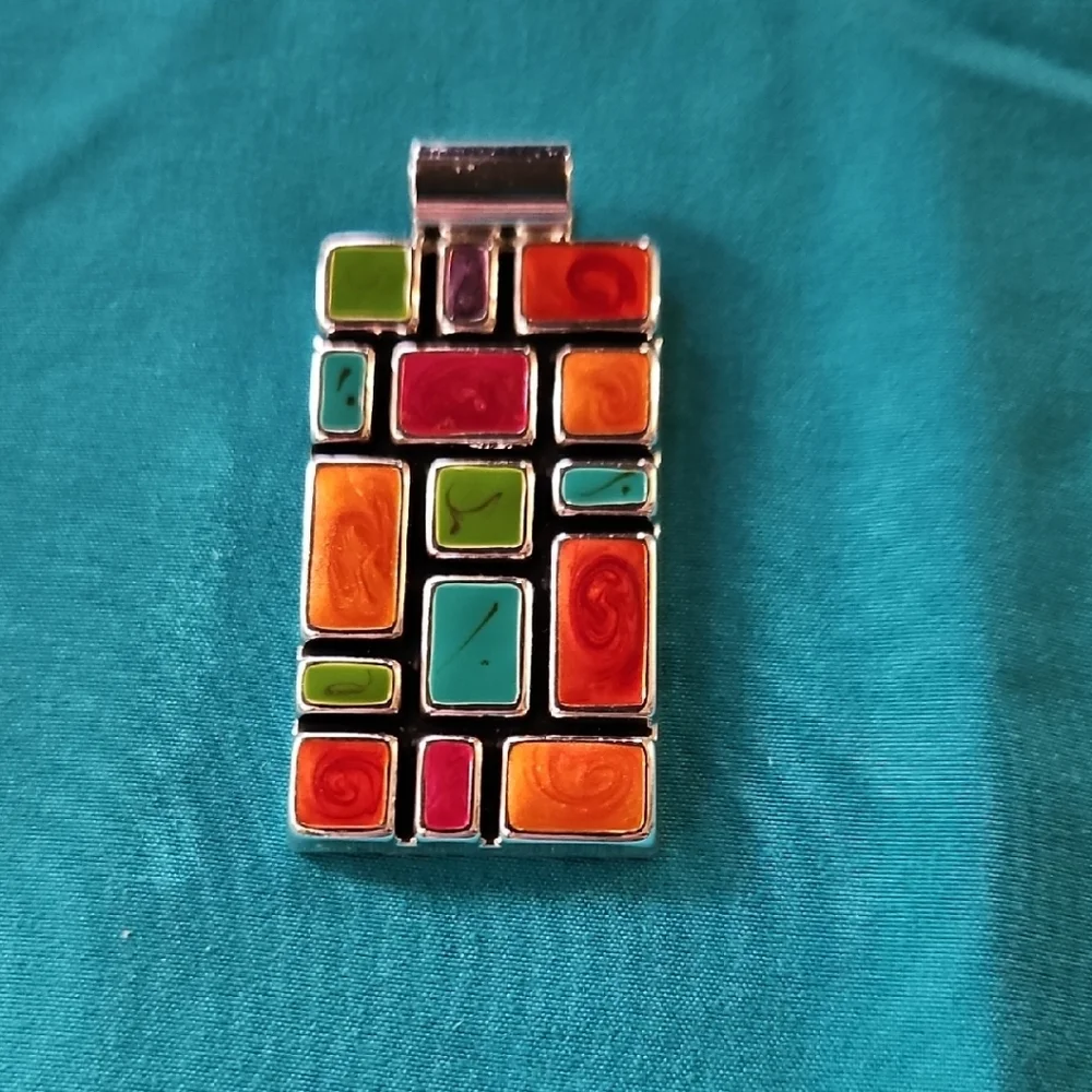 Colorful Geometric Pendant